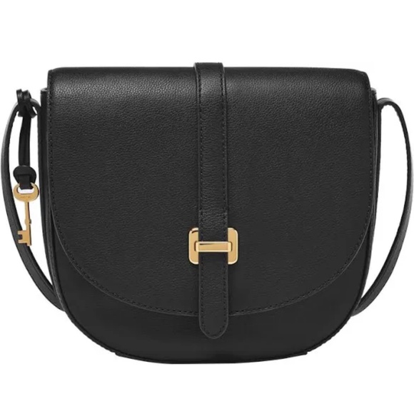Brand New Fossil Emery Crossbody Bag with Tag Black - Picture 1 of 8